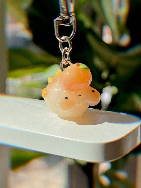 Peach Maxine Keychain