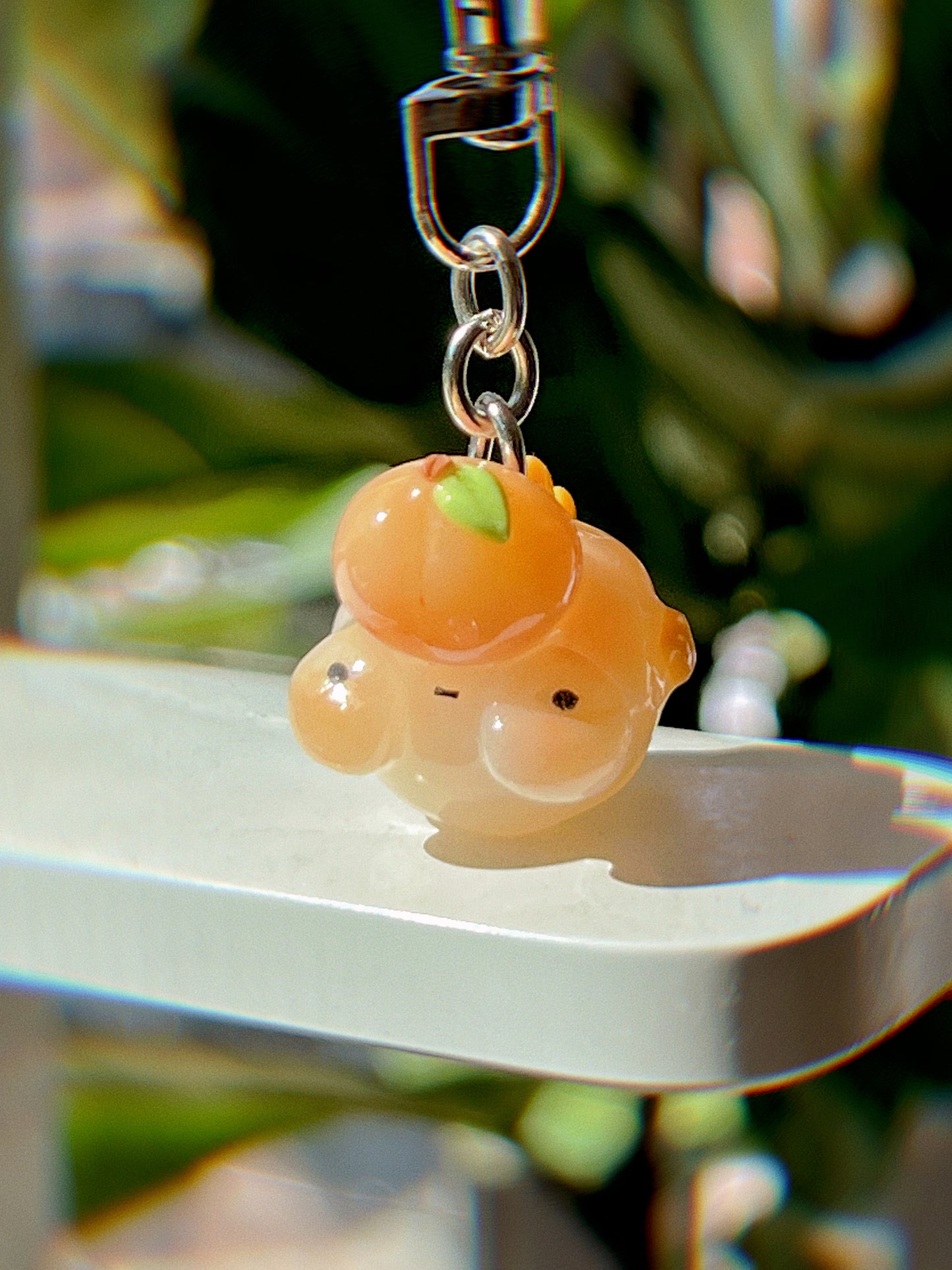 Peach Maxine Keychain