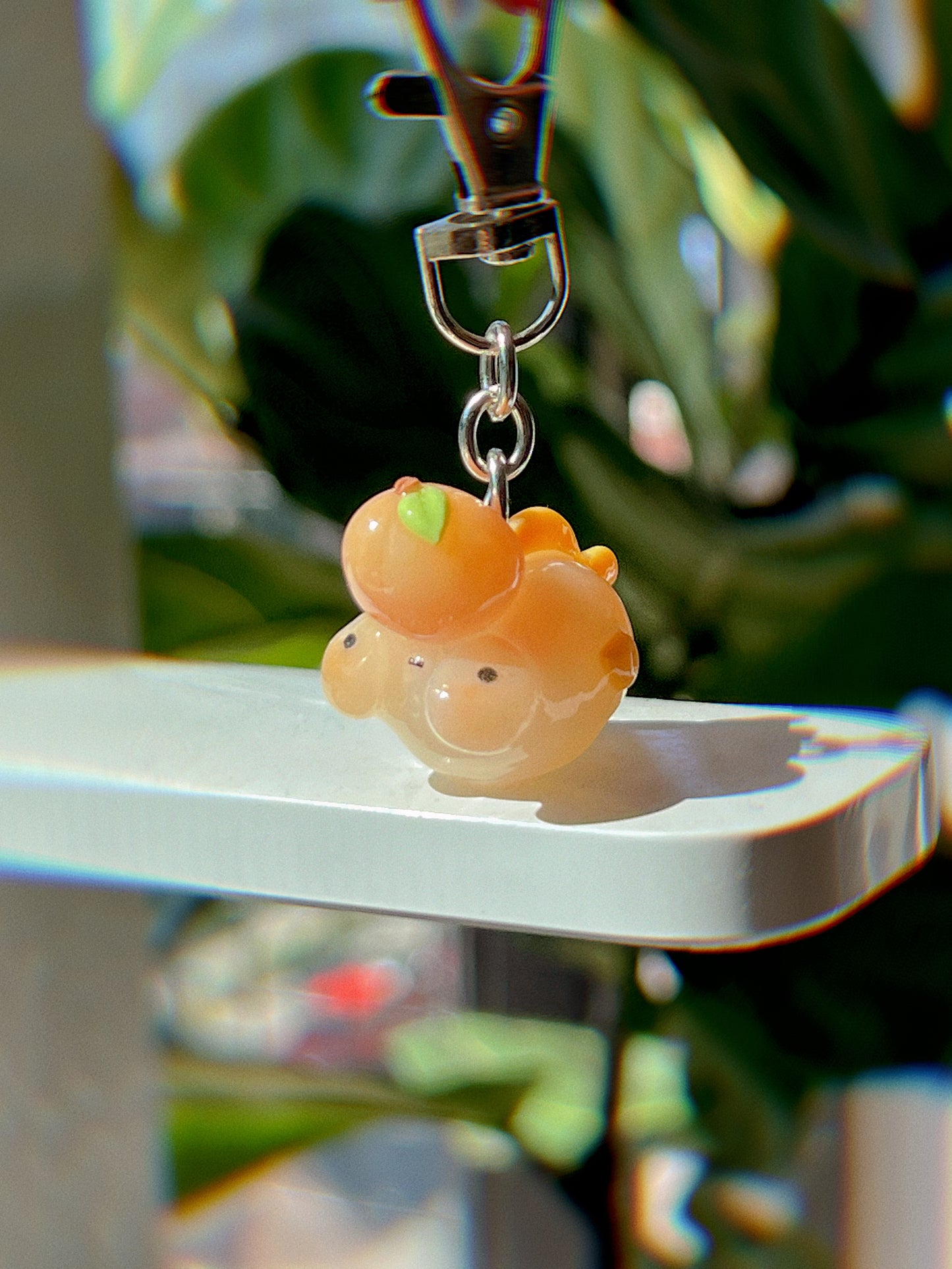 Peach Maxine Keychain