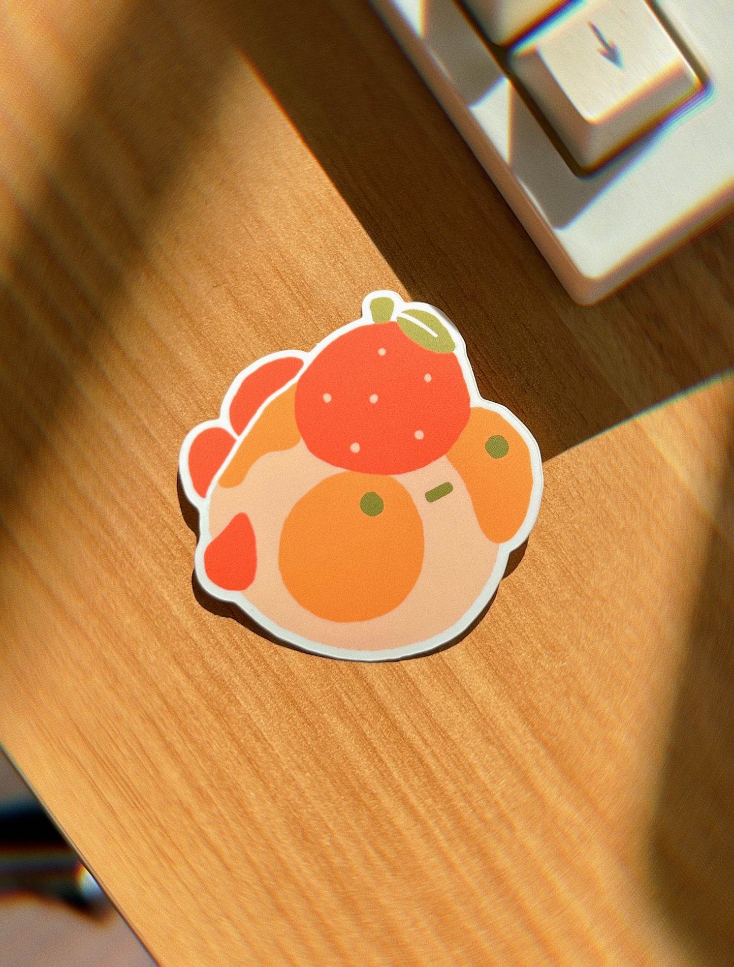 Tangerine Maxine Soft-Touch Matte Vinyl Sticker