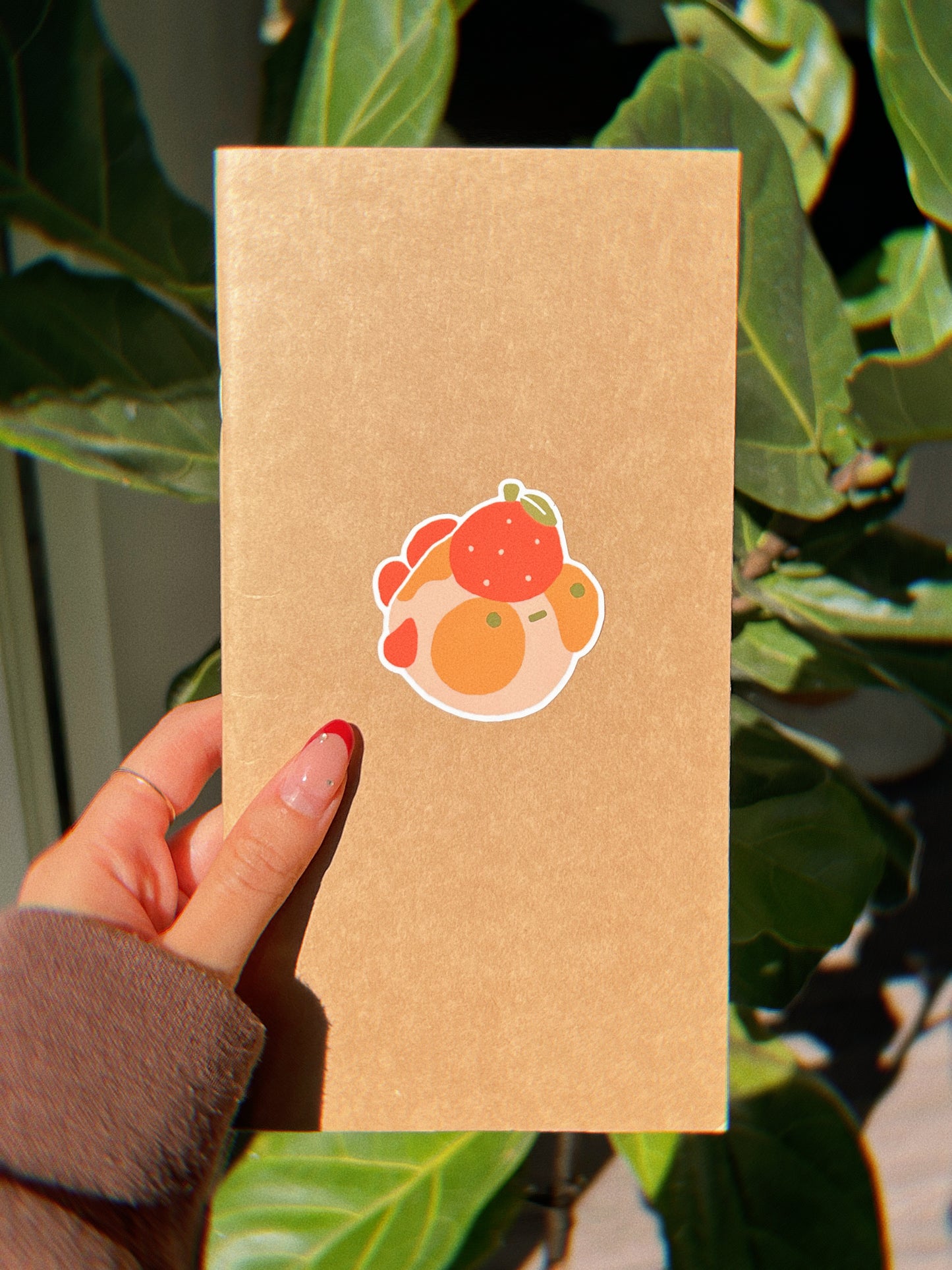 Tangerine Maxine Soft-Touch Matte Vinyl Sticker