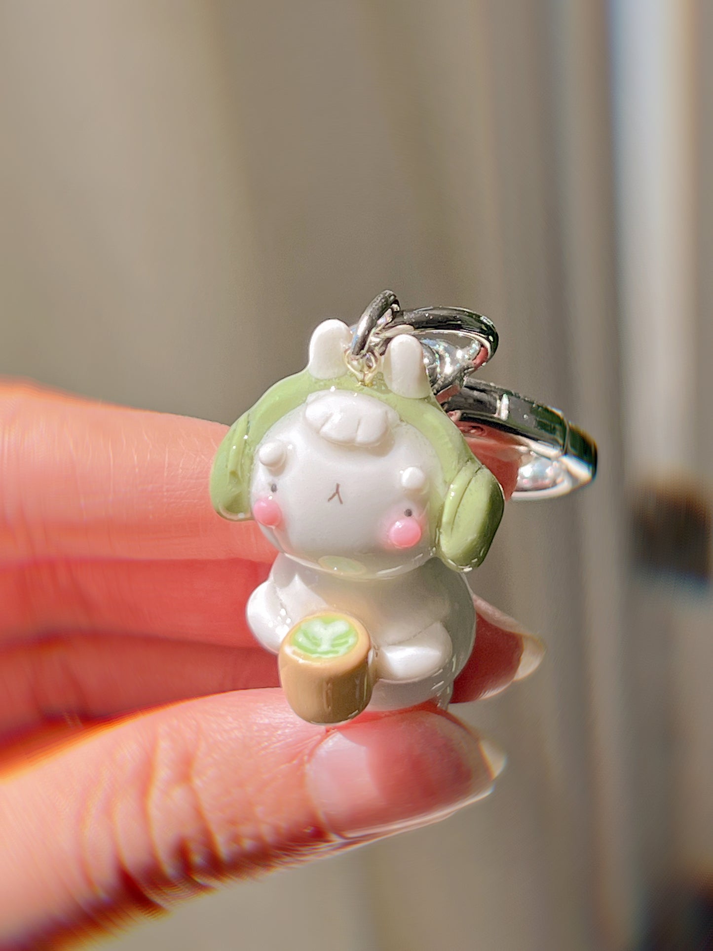 Matchabunny Keychain