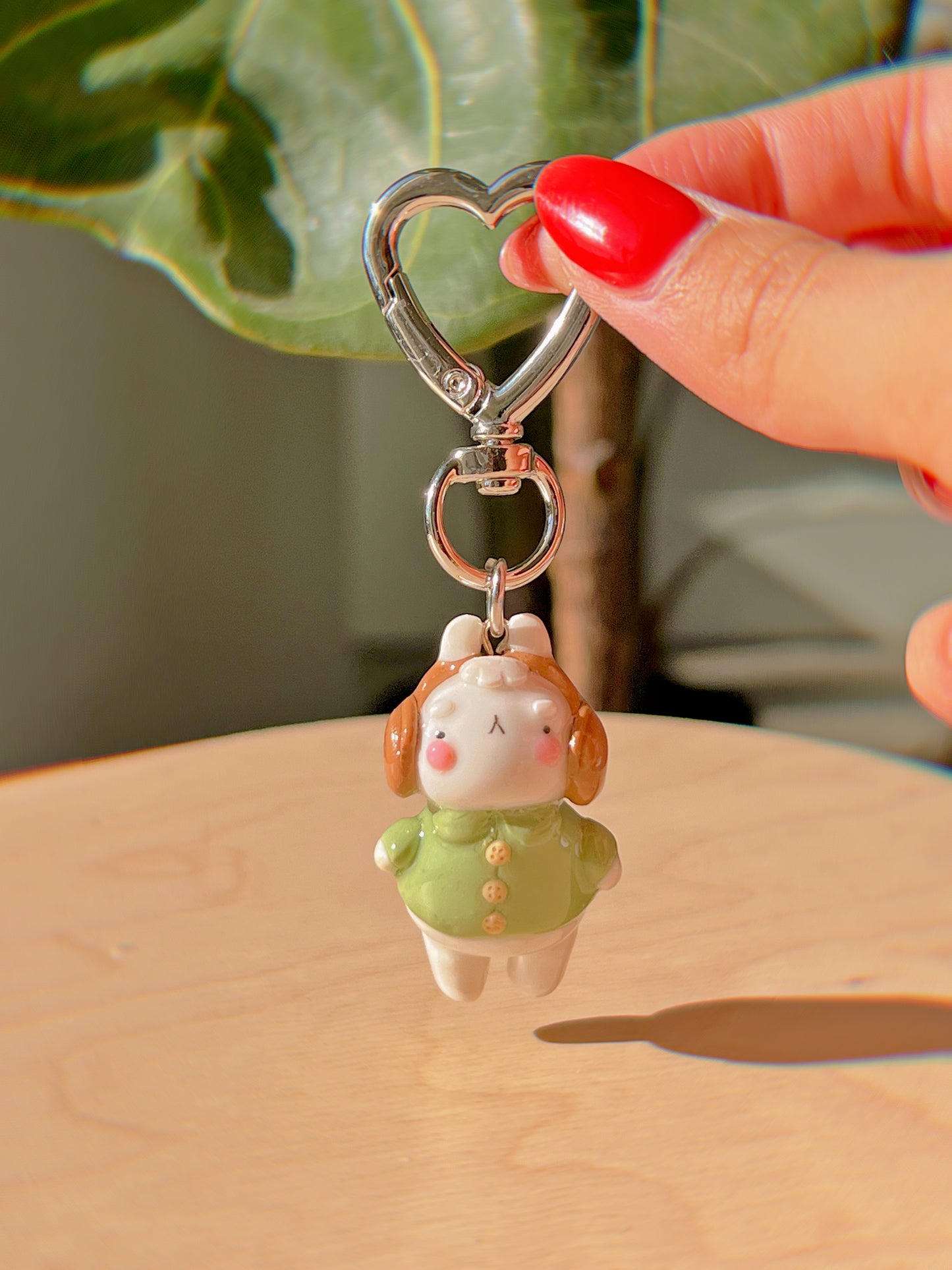 Cardigan Bunny Keychain